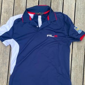 Size M PGA worn Ralph Lauren golf shirt